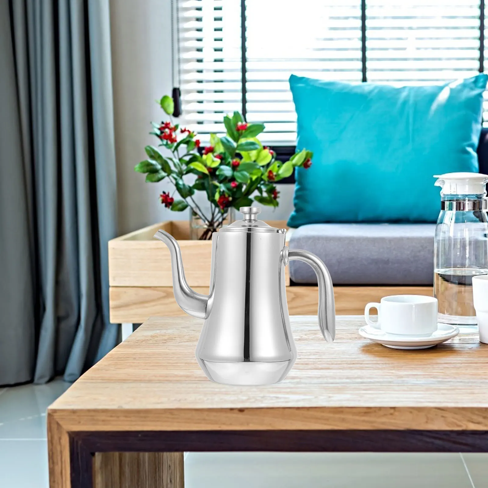 

Stainless Steel Water Tea Kettle Electric Gooseneck Kettle with Filter for Home Kitchen Restaurant Hotel Camping