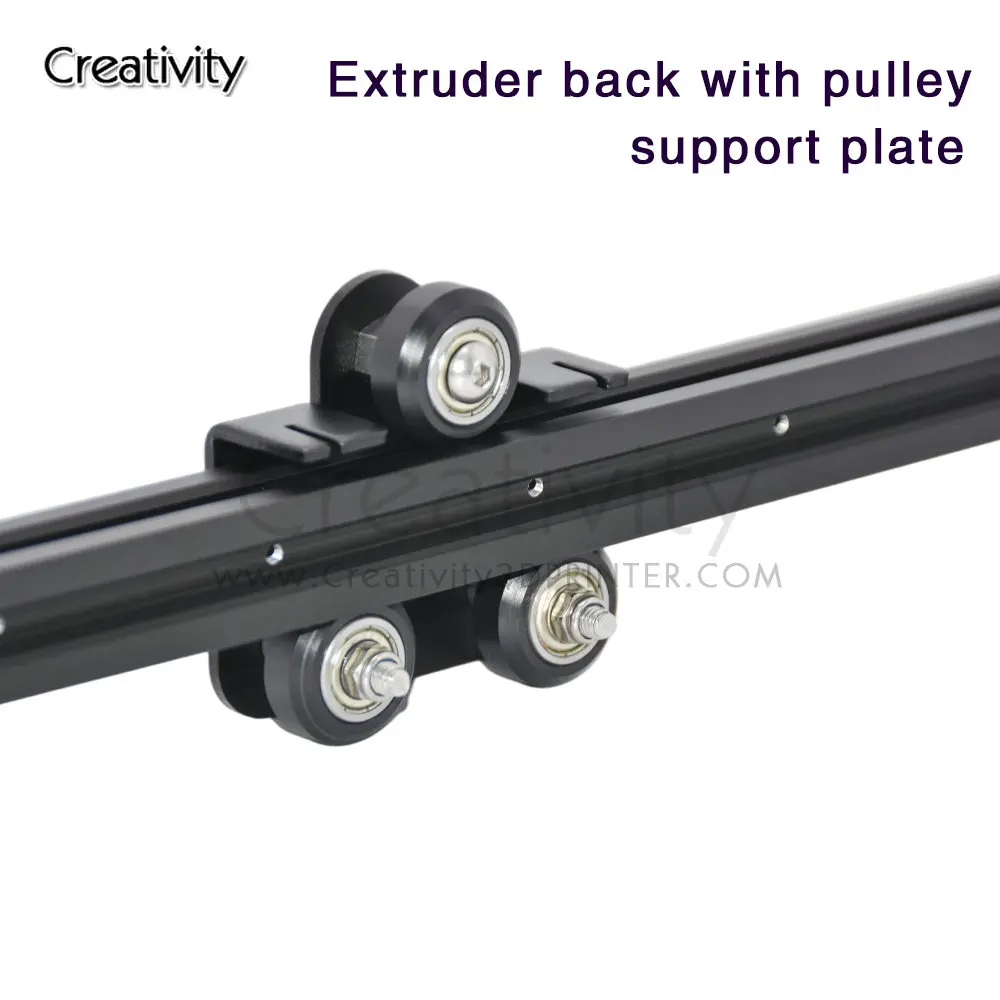 Creativity Pulley Extruder Back Support Plate With For Ender 3 Ender 3 Pro CR-10 CR-10S S4 S5 Series 3D Printer Parts