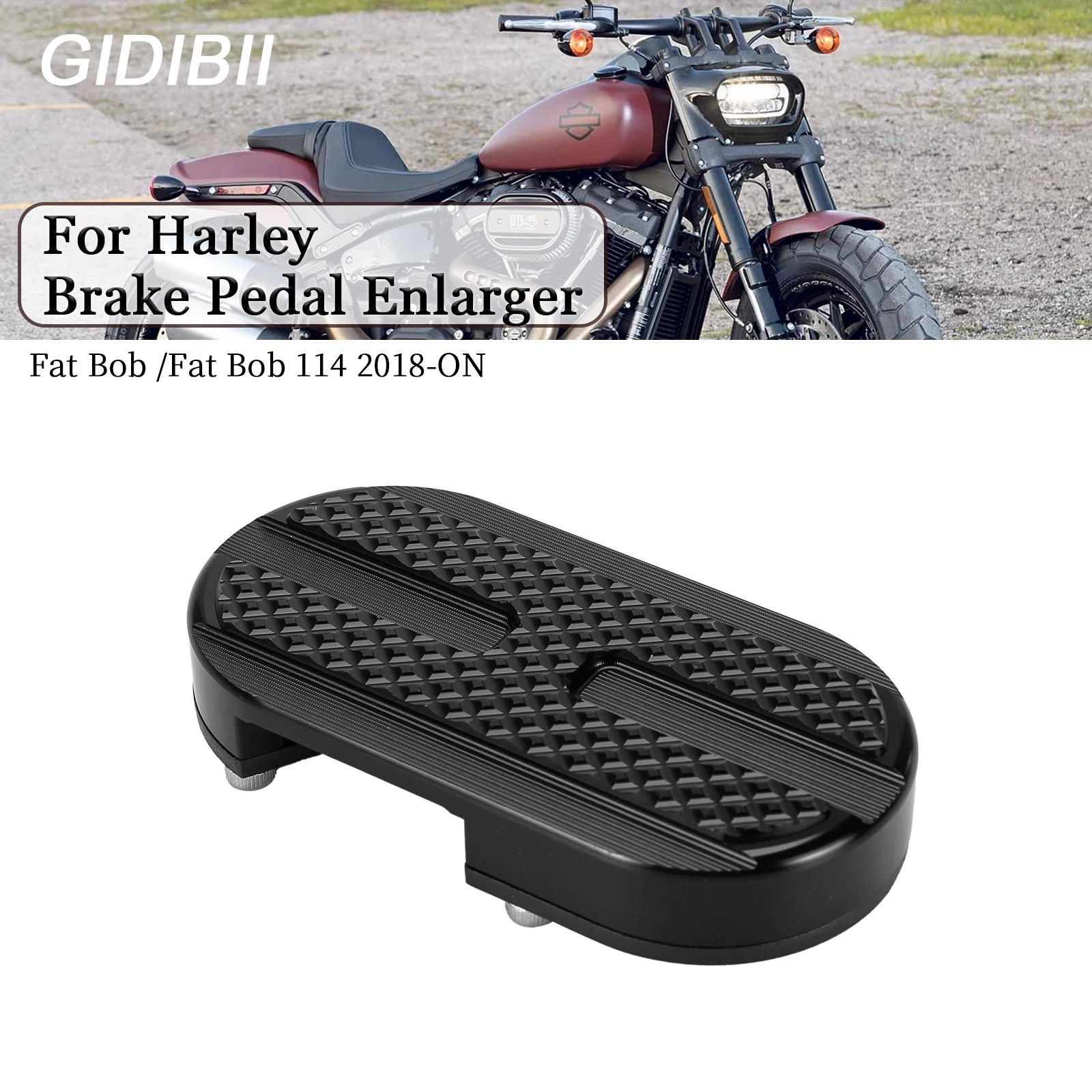

1 PCS Motorcycle Foot Brake Extension Pad For Harley Softail Fat Bob FXFB/Fat Bob 114 FXFBS 2018-ON Rear Brake Pedal Enlarger