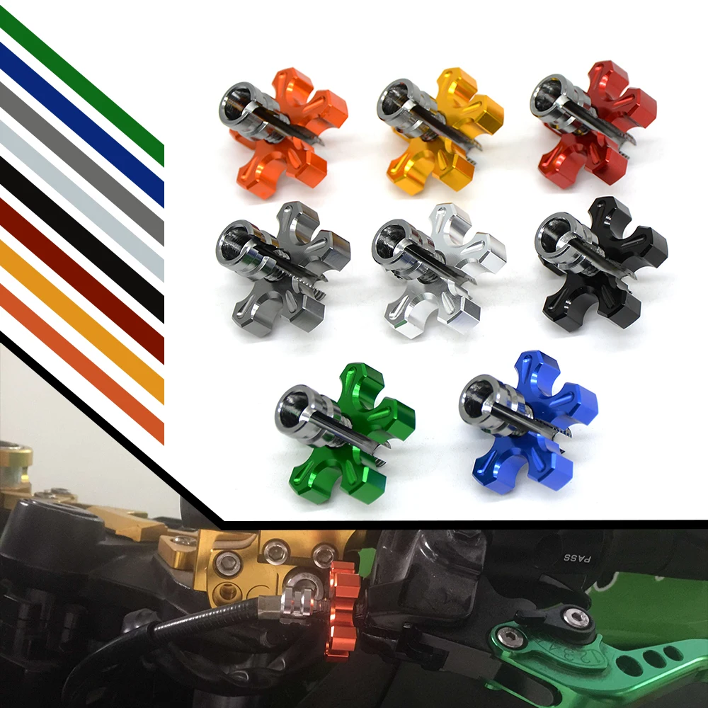 

FOR HONDA CB400 CBR600RR CBR1000RR YZFR3 YZFR25 R3 R25 R125 M8*1.25 Universal Motorcycle CNC Aluminum Clutch Cable Wire Adjuster