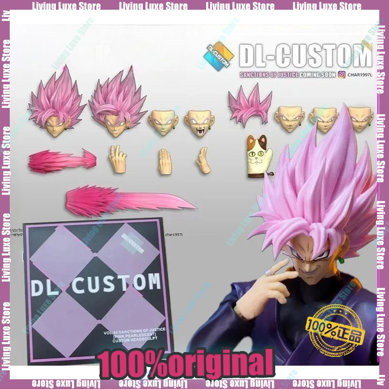 

В наличии DL CUSTOM Dragon Ball Z SHF Super Saiyan Rosé Son Goku Black Zamasu Head Аксессуары Фигурки Аниме Модель игрушки