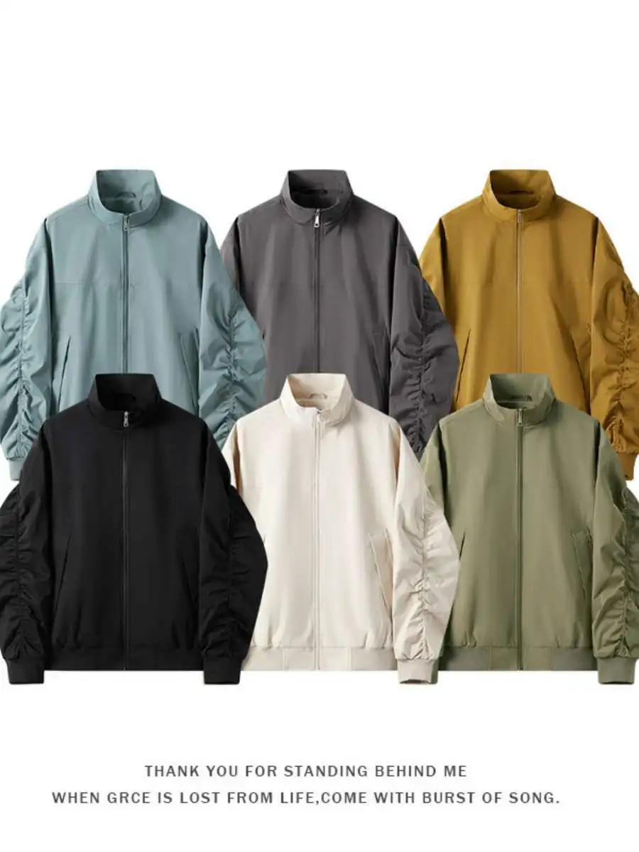 

Мужская повседневная куртка на открытом воздухе, большой размер, воротник-стойка, осенняя одежда для отдыха, бега, цена Quali, мужская куртка, верхняя одежда