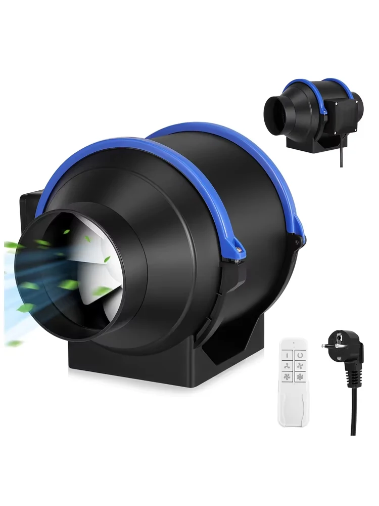 4-Zoll-6-Zoll-Inline-Rohrventilator 100mm 150mm mit einstellbarer Geschwindigkeit, Abluftventilator für Bad, Toilette, Rauchabzug