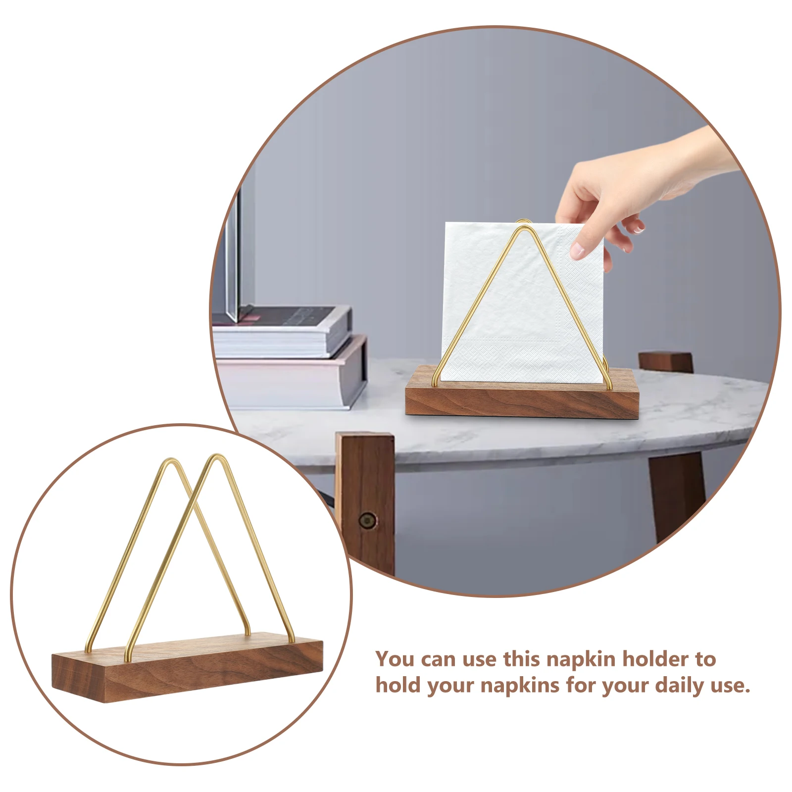 

Solid Wood Napkin Holder Freestanding Tissue Stand Home Decor Kitchen Restaurant Rustic Wooden Paper Towel Holder For Banquet