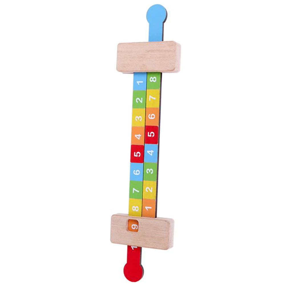 

Wooden Pulling Ruler Numbers Matching Early Education Toy Math Tools Clear Numbers Easy to Use Practical Function