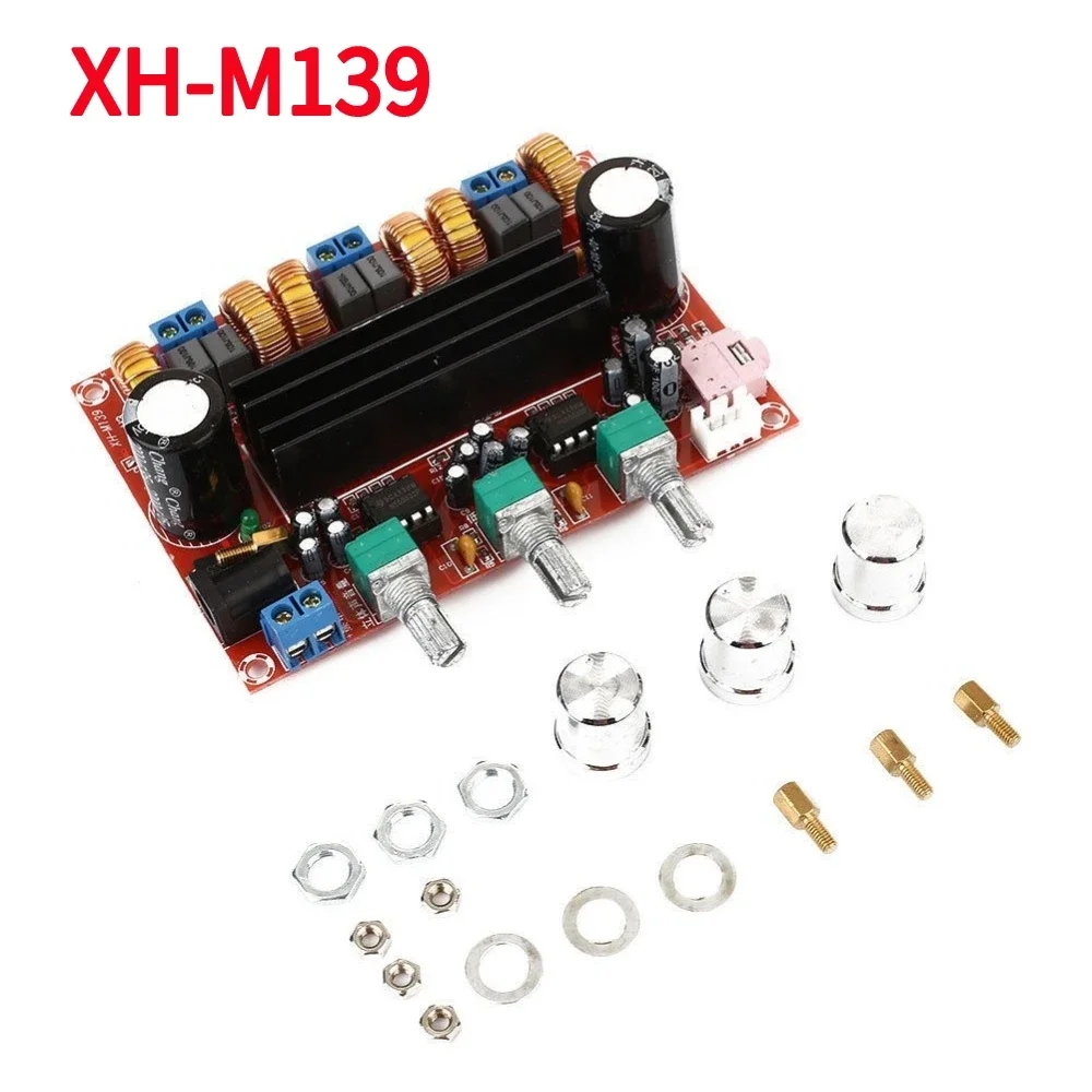 XH-M139 Digital Subwoofer Power Amplifier Board 2x50W 100W 2.1 Channel TPA3116D2 3 Sound Channels Energy Saving Pure HiFi Music