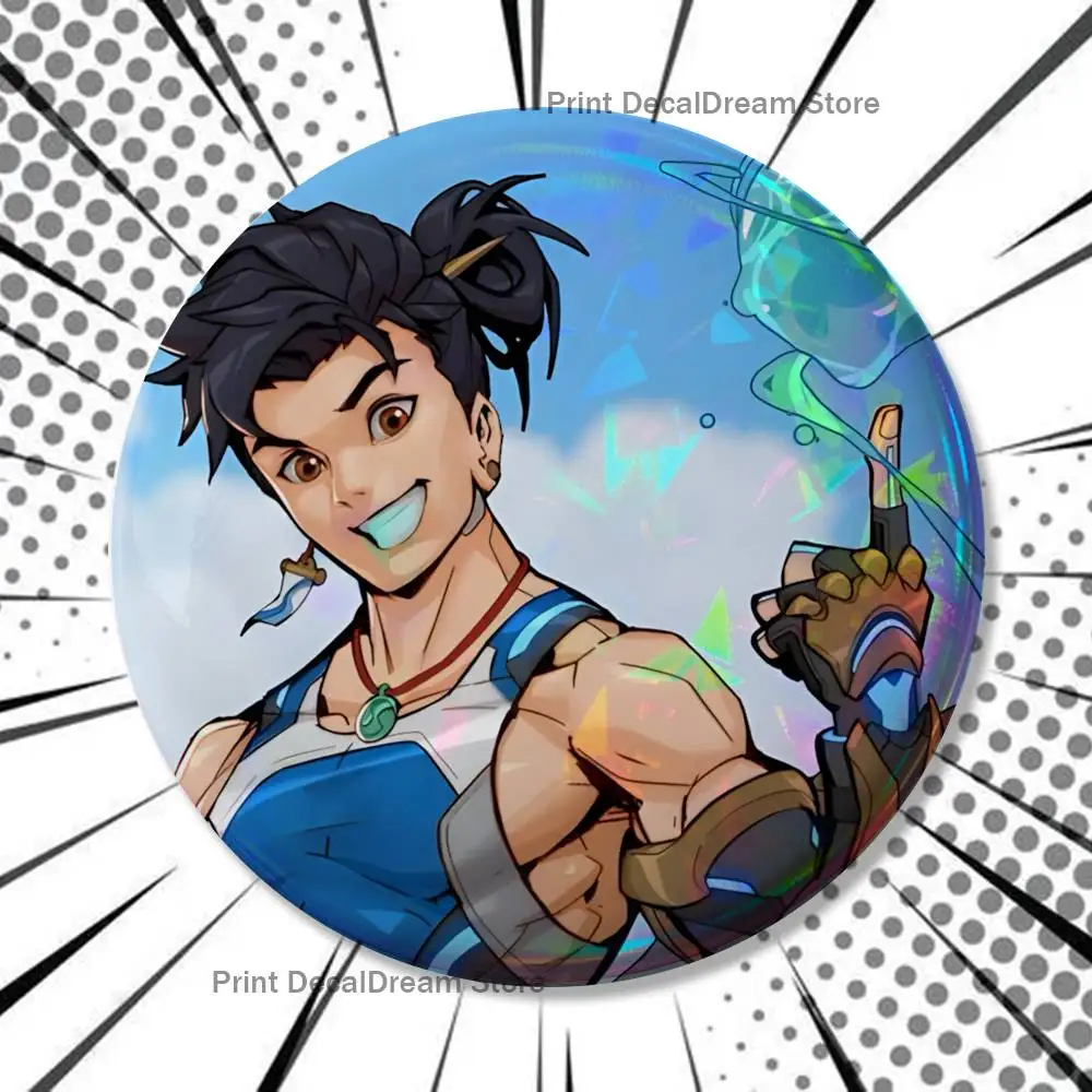 For O-Overwatch Wuyang Mizuki Enamel Pins Cartoon Characters Badge
