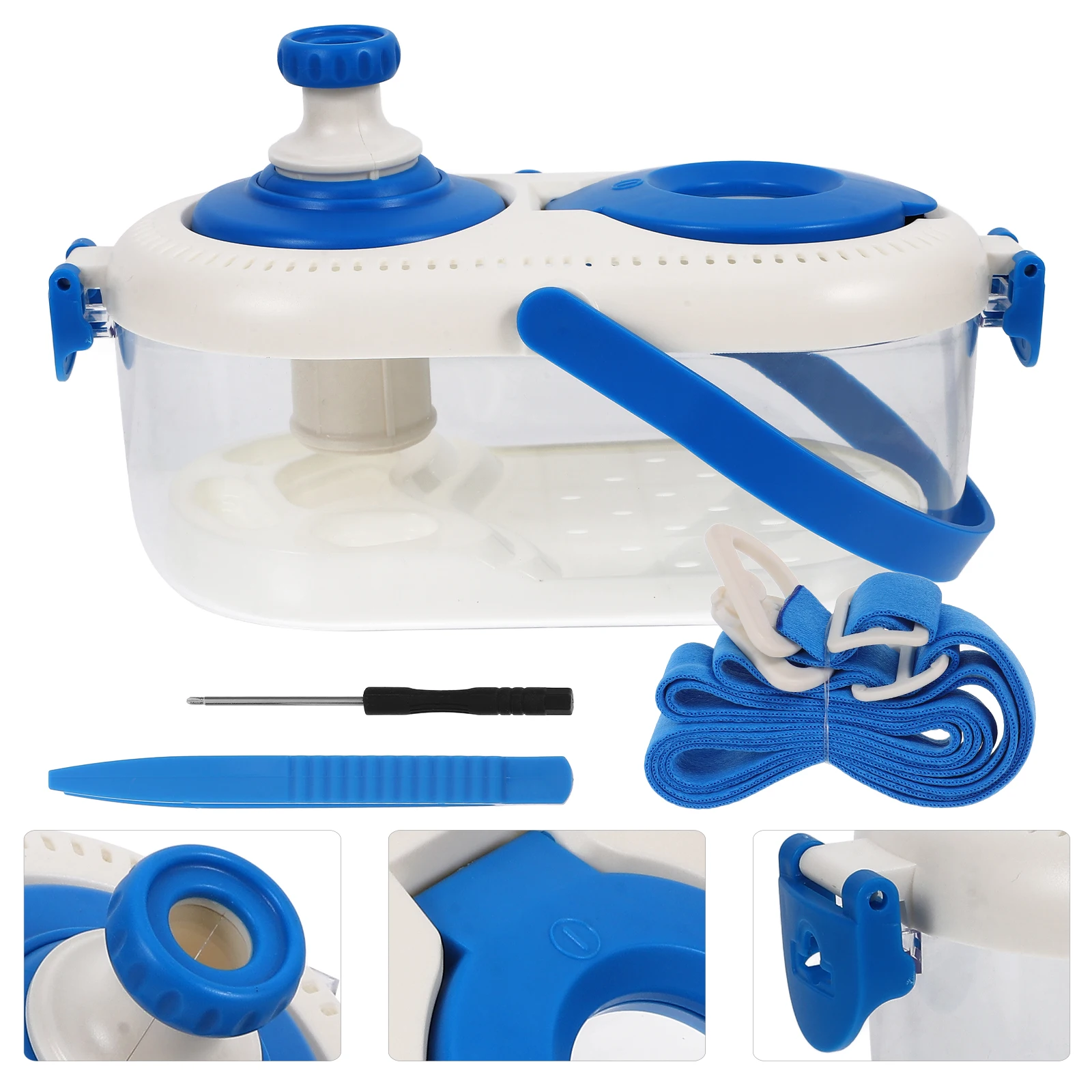 

1 set Observation Box s Explore Kit Viewer Spider Cage Abs Container Magnifying Lens Led Light Outdoor Adventure