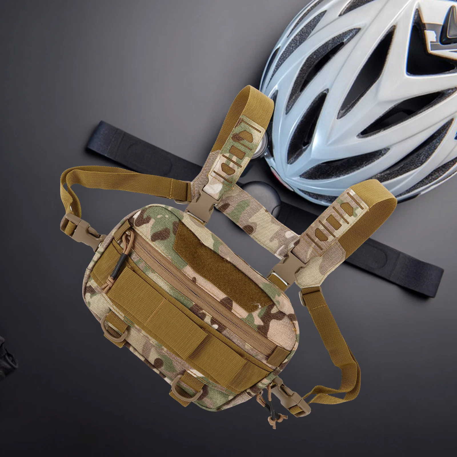 

Multi-Purpose Outdoor Chest Bag For Men Durable Oxford Cloth Adjustable Strap Hiking Running Travel Sports Gear Holder