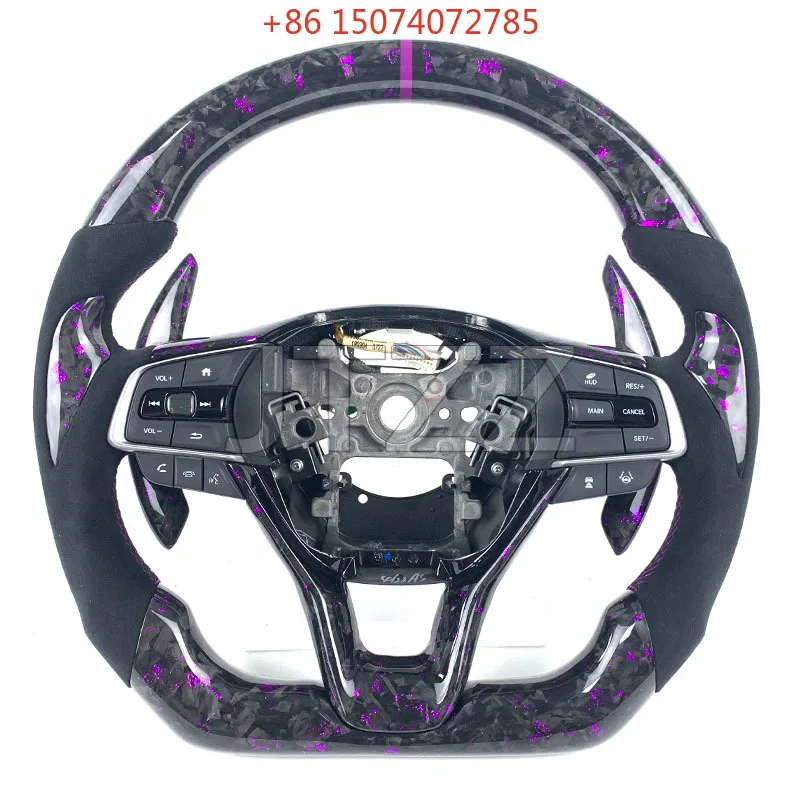 FOR Honda10th Generation Accord 2018 2019 2020 2021 2022 Carbon Fiber Steering Wheel Forged Suede