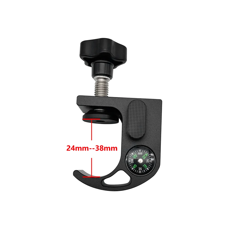 New Universal Ellipse GNSS GPS Pole Clamp With Compass Replace Size 24mm - 38mm Pole Holder Mount