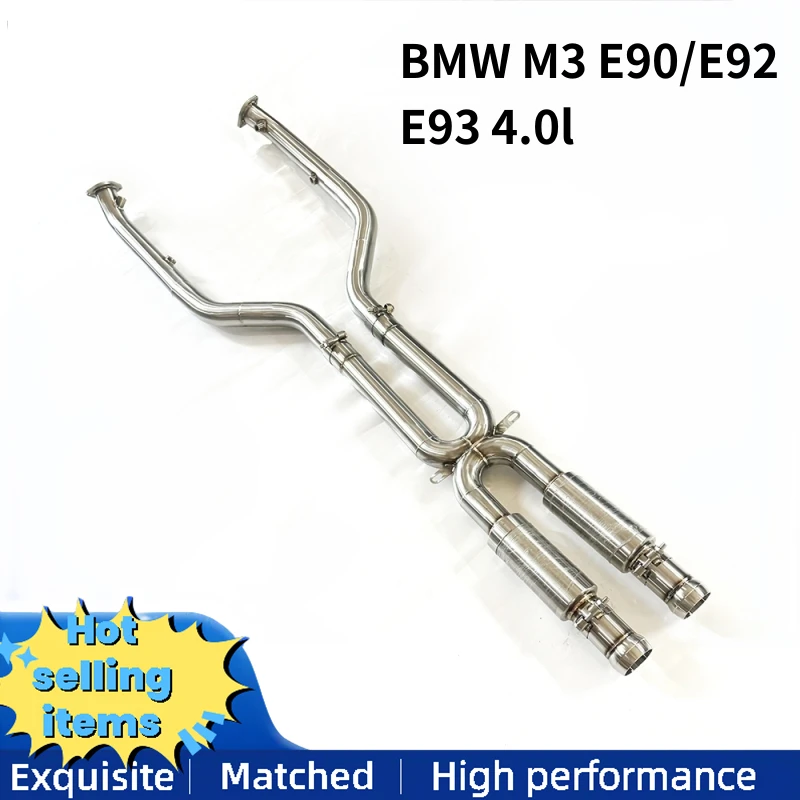 

Средняя труба из нержавеющей стали подходит для BMW M3 E90/E92/E93 4.0l 2007-2013, выхлопная система, средняя выхлопная труба по индивидуальному заказу