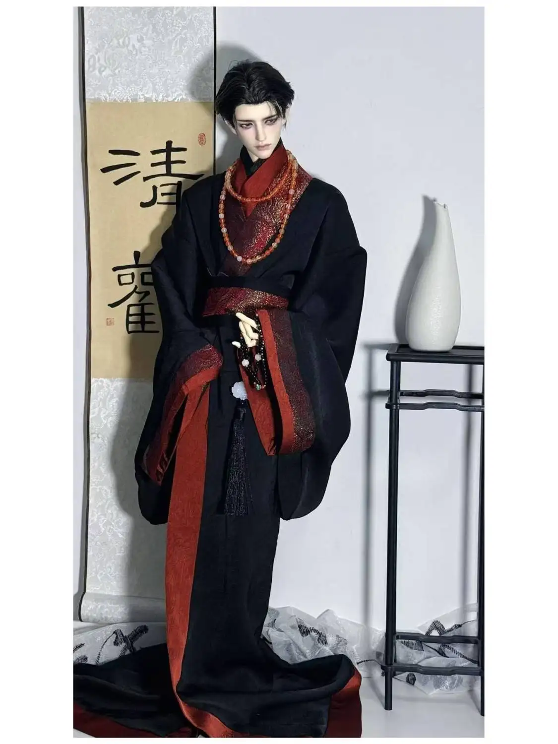 1/3 Doll's Clothes Suit for 70-75cm Male Bjd Doll Chinese Ancient Clothing Dress Up Toys Play House Doll Accessories, No Doll