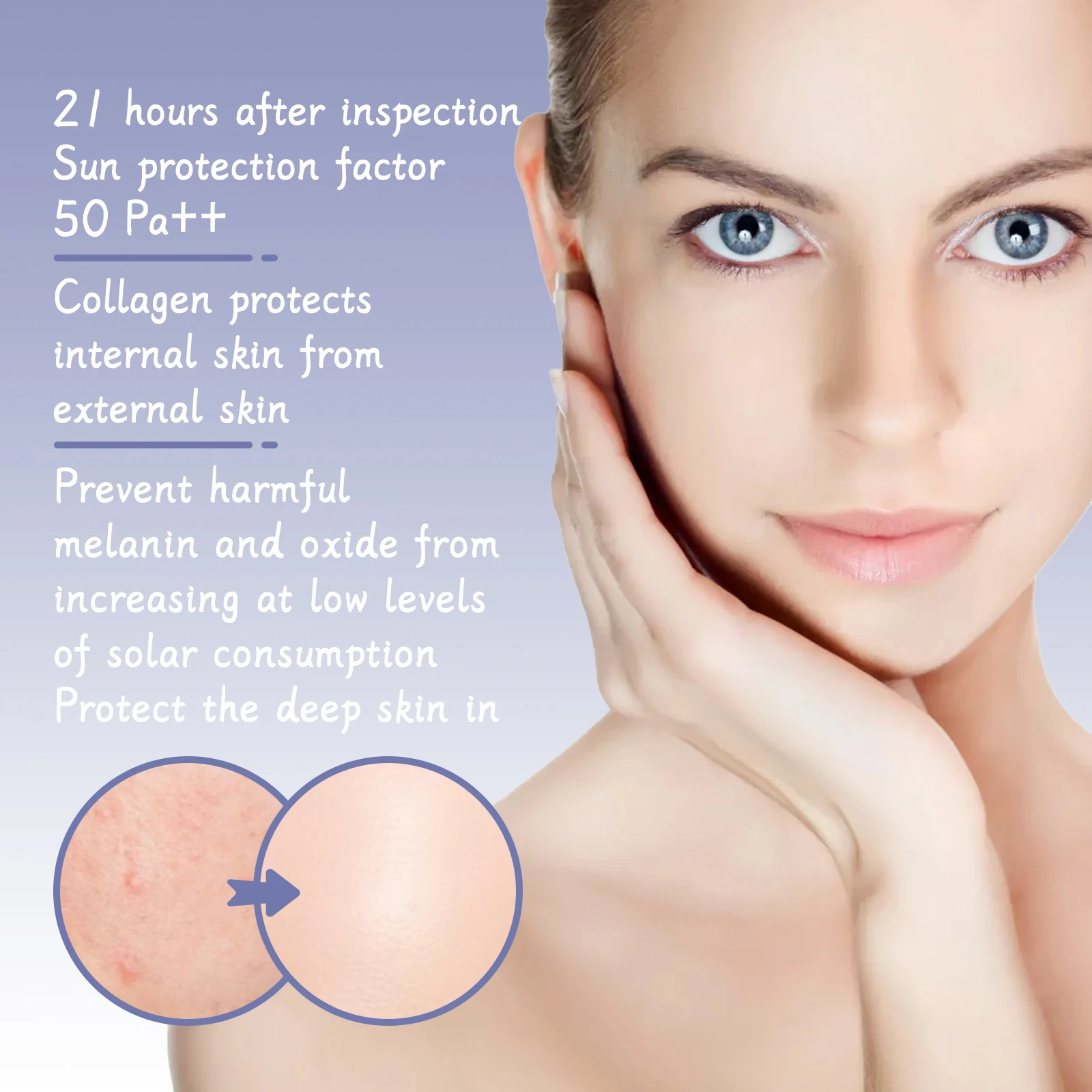 مصل الوجه EELHOE مع الكولاجين المغذي للعناية بالبشرة، ترطيب منعش، ترطيب، مغذي، مجموعة العناية بالبشرة