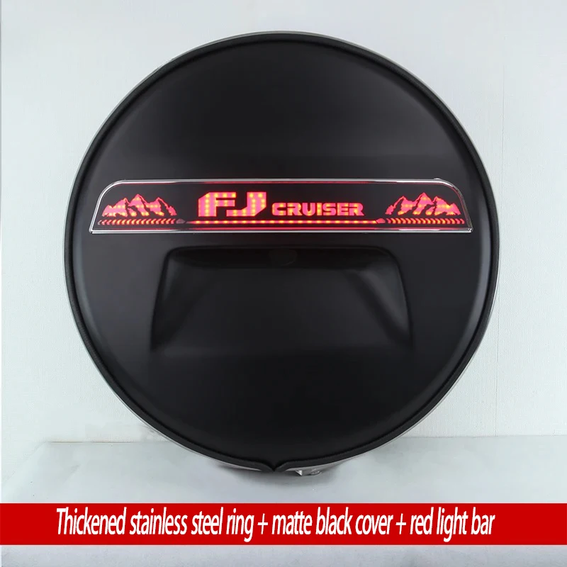 07-22 For Toyota FJ Cruiser accessories trunk with LED dynamic light spare tire cover decorative box protective cover