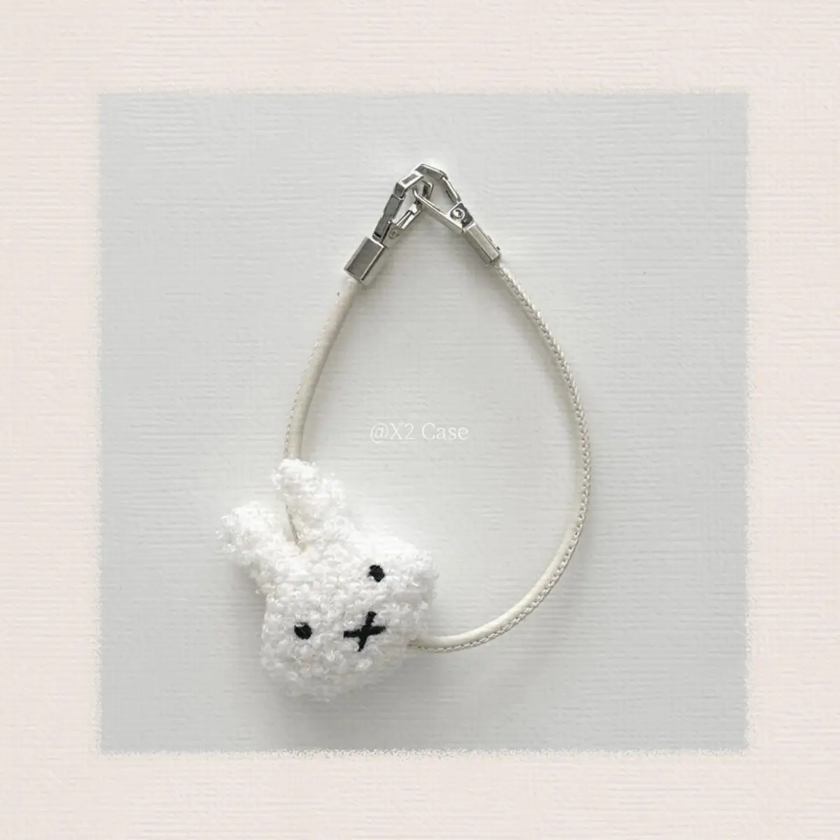 Miffy Rabbit Kawaii juguete de peluche de dibujos animados cordón para teléfono móvil lindo Anime Otoño e Invierno colgantes de felpa dulce colgante para niñas
