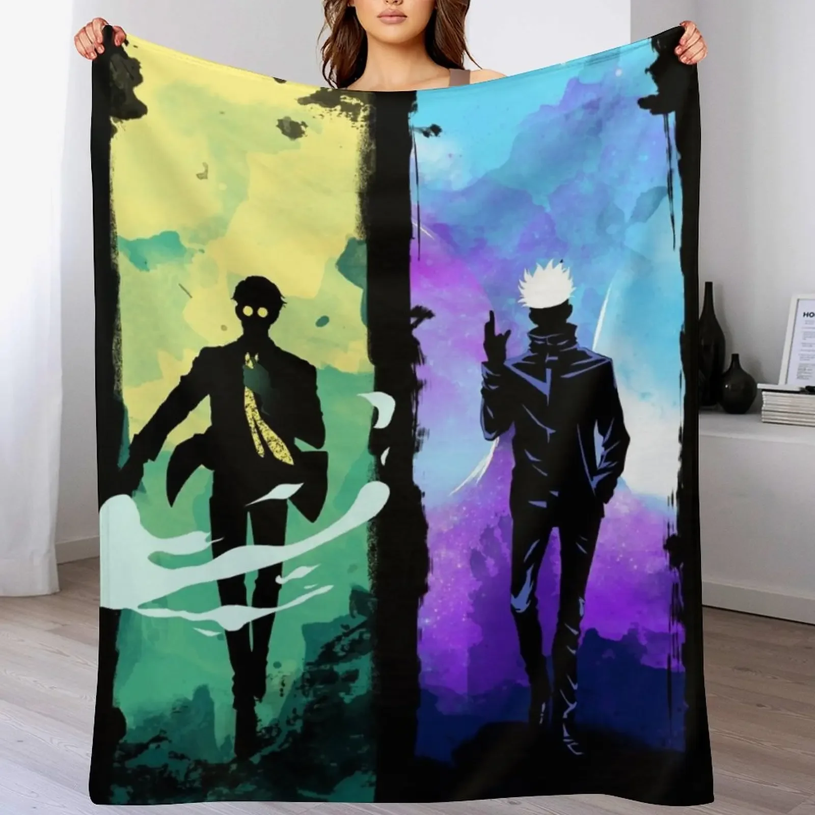 The sorcerer professors Throw Blanket Cozy Light Blanket for Travel Camping Picnic
