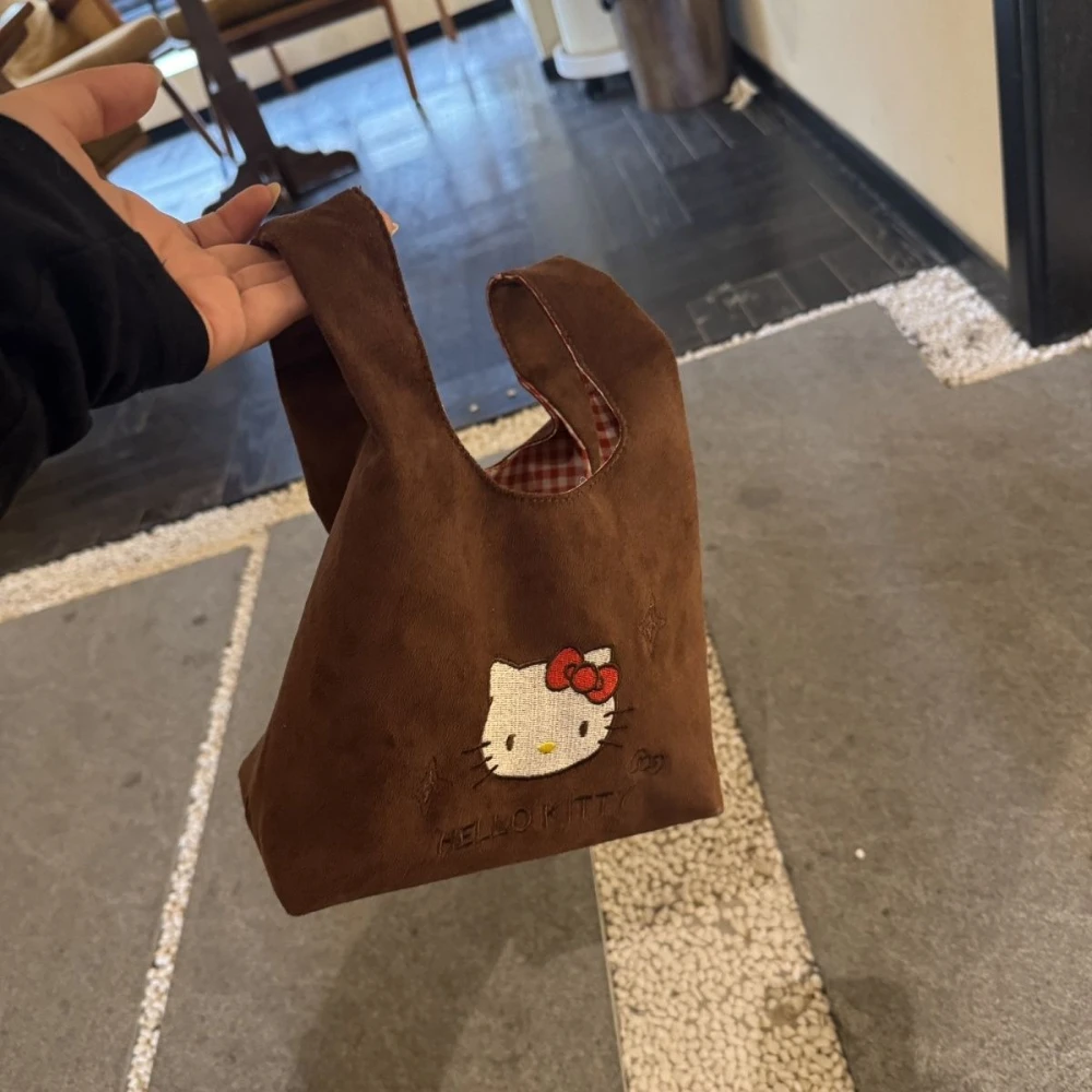 لطيف الكرتون مرحبا كيتي حقيبة يد فاخرة المرأة الجلد المدبوغ حقيبة صغيرة التنقل حقيبة يد Kawaii حقيبة كتف مفردة أنيمي حقيبة يد