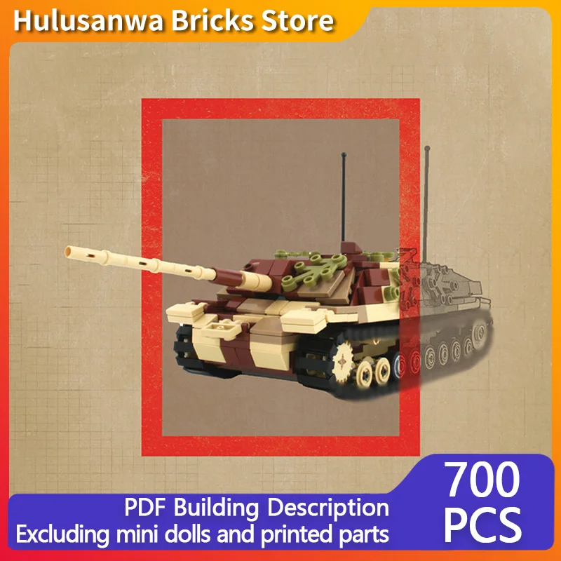 

L/70 Tank Destroyer Model MOC Building Bricks War Equipment Modular Technology Gifts Holiday Assemble Children Toys Suit