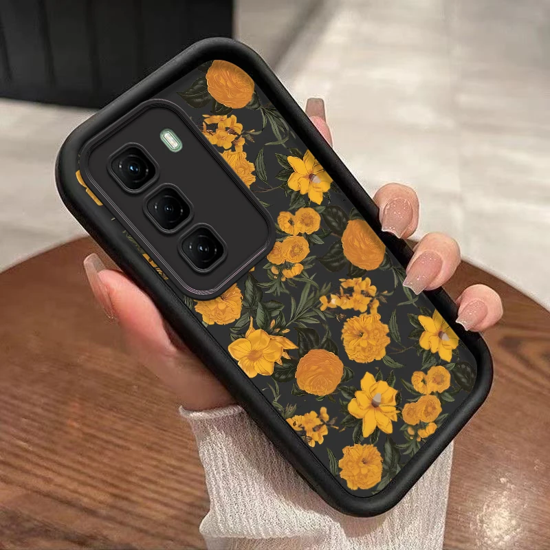 

Горячий 50 желтый цветок пиона, новый чехол для телефона Sky Eye для Infinix Hot 50 40 40Pro 30i 30Play 30 20 20S ITEL S23 A18S A70 P55 Cover