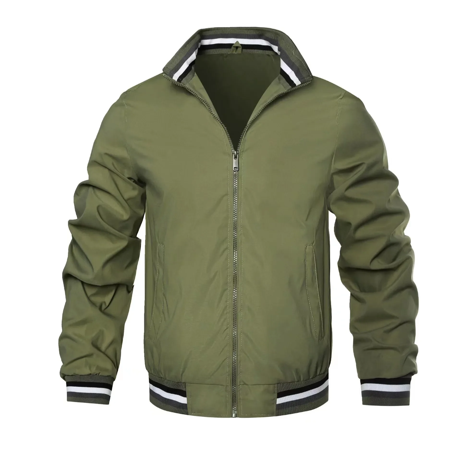 

Men Fashion Jacket Men New Casual Windbreaker Bomber Jacket Coats Men 2023 Spring Autumn Outdoor Waterproof Slim Jackets Mens