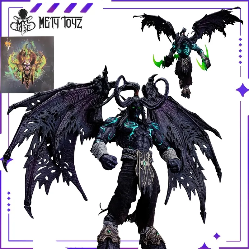 

[in Stock] Metytoyz Original Hero Toys Demon Hunter Illidan Limited Black Demonized Edition Mobile Doll Model ToyGift Collection