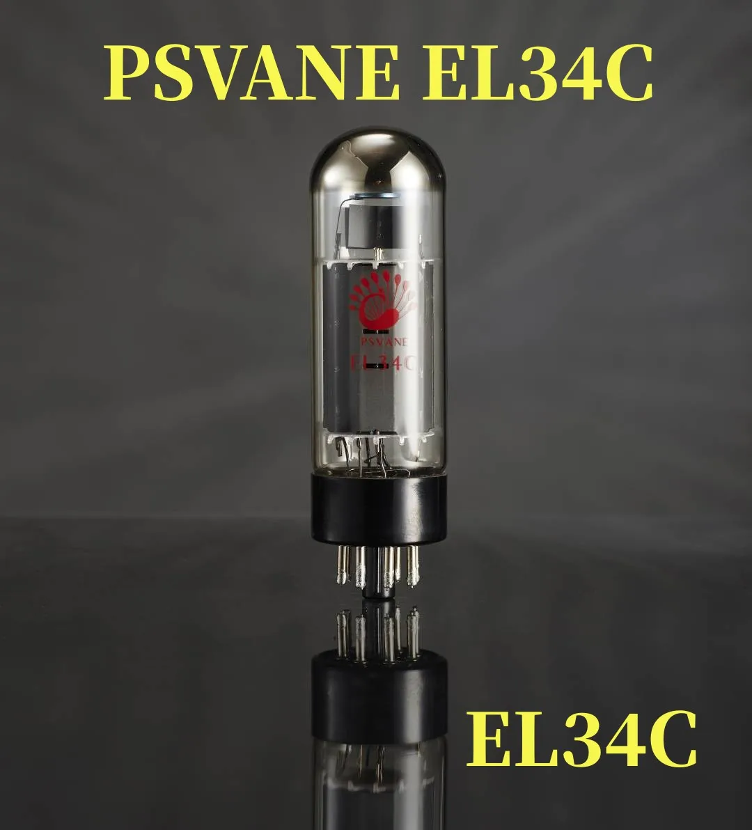 PSVANE Tube EL34C Original Factory Matched Pair Replace EL34 6CA7 6L6 for Vacuum Tube Amplifier HIFI Amp Audio Free Shipping