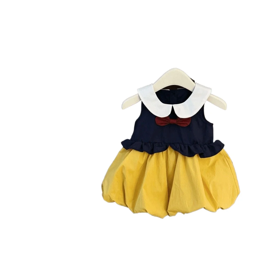 New Arrival Toddler Girl Comic Pattern Fairytale Princess Gown, Preppy JK Outfit, Vintage Hepburn Bubble Skirt
