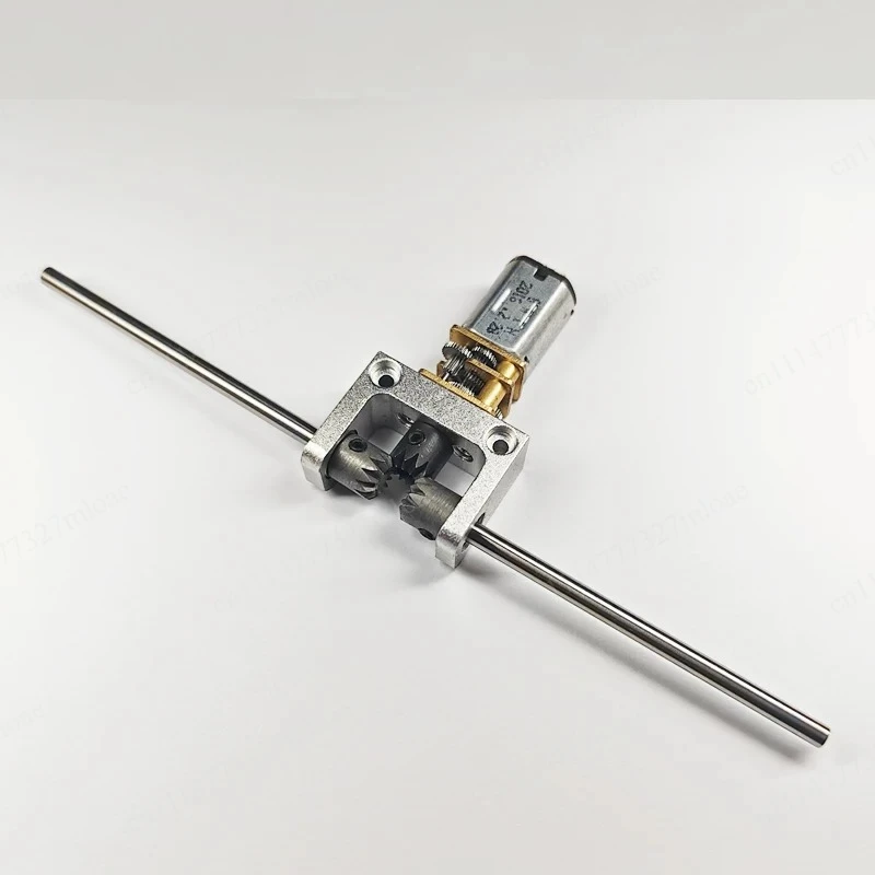 2/3Mm shaft N20 motor rear axle power transmission box 90 degree 1:1 bevel gear box bevel gear T commutator