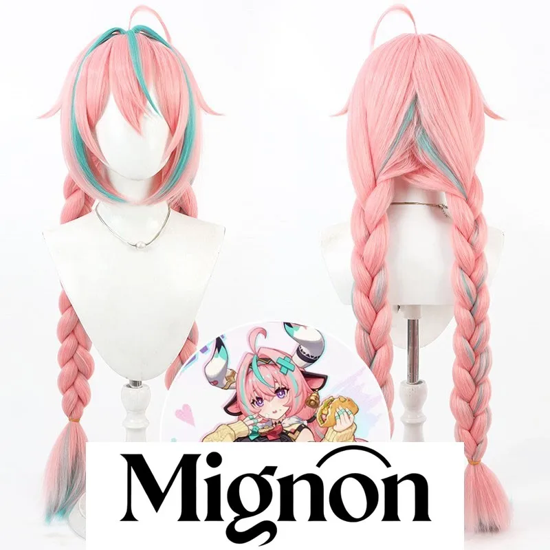 Genshin Impact Varesa peluca cosplay fila de maíz pelo grueso regalo de Halloween