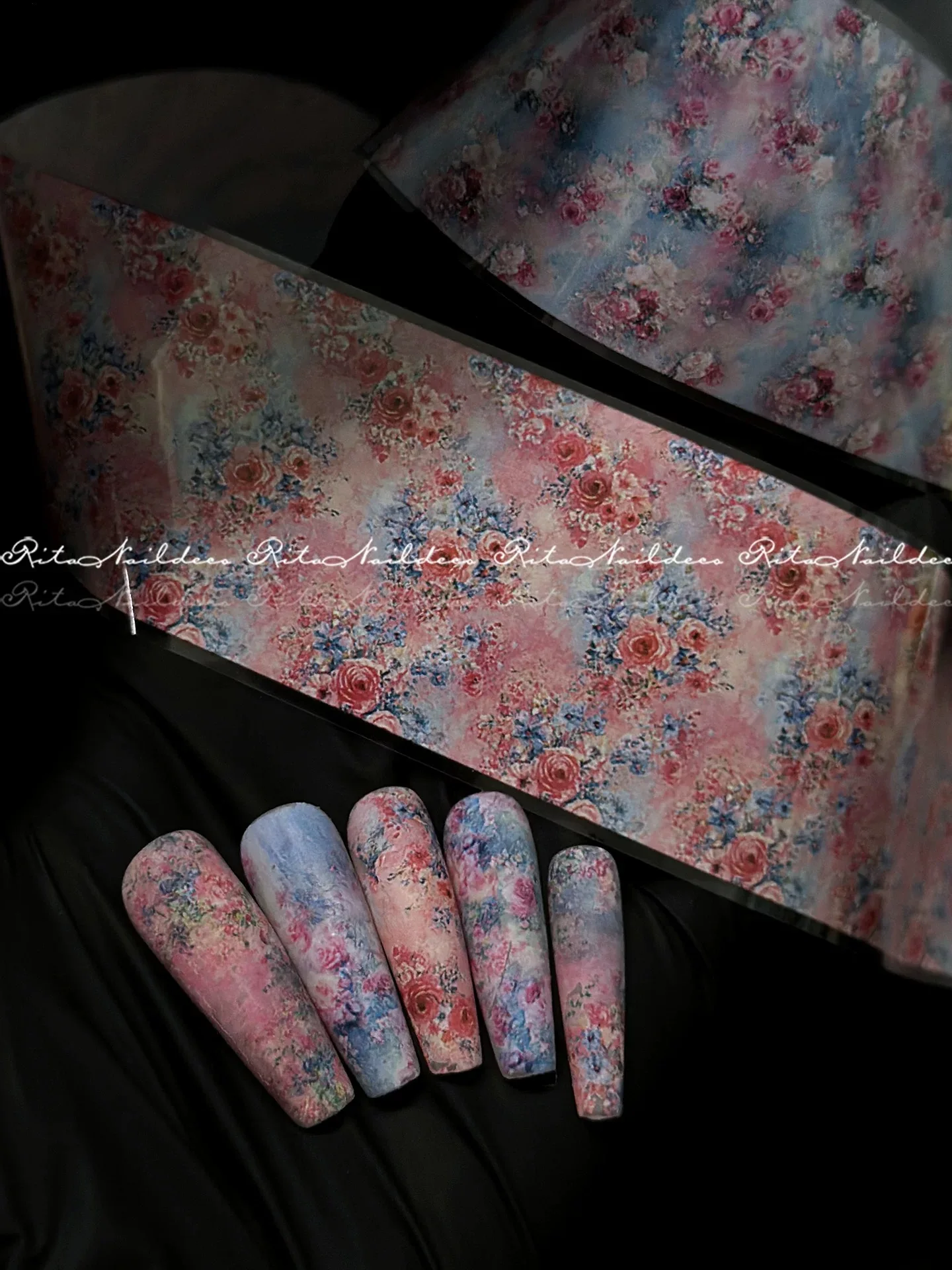 30 Blatt Barocke Spitzen-Nagelfolien Nicht-Klebende Nagelkunst-Aufkleber Streifen Schwarz DIY Transfer-Abziehbilder Weiße Nageldekoration – Detail 7