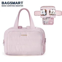 Bagsmart Travel Toilettas Cosmetische Tas Voor Vrouwen Grote Capaciteit Make-Up Organiseren Draagbare Lichtgewicht Reisopbergdoos