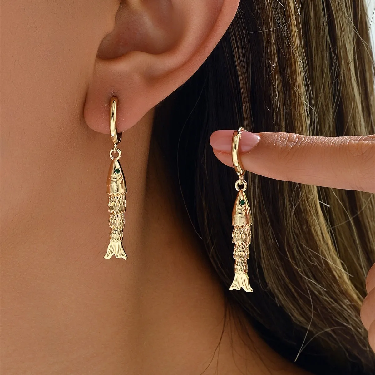 أقراط السمكة النيقة الرمزية والأناقة للأزياء الأمامية للنساء 2026