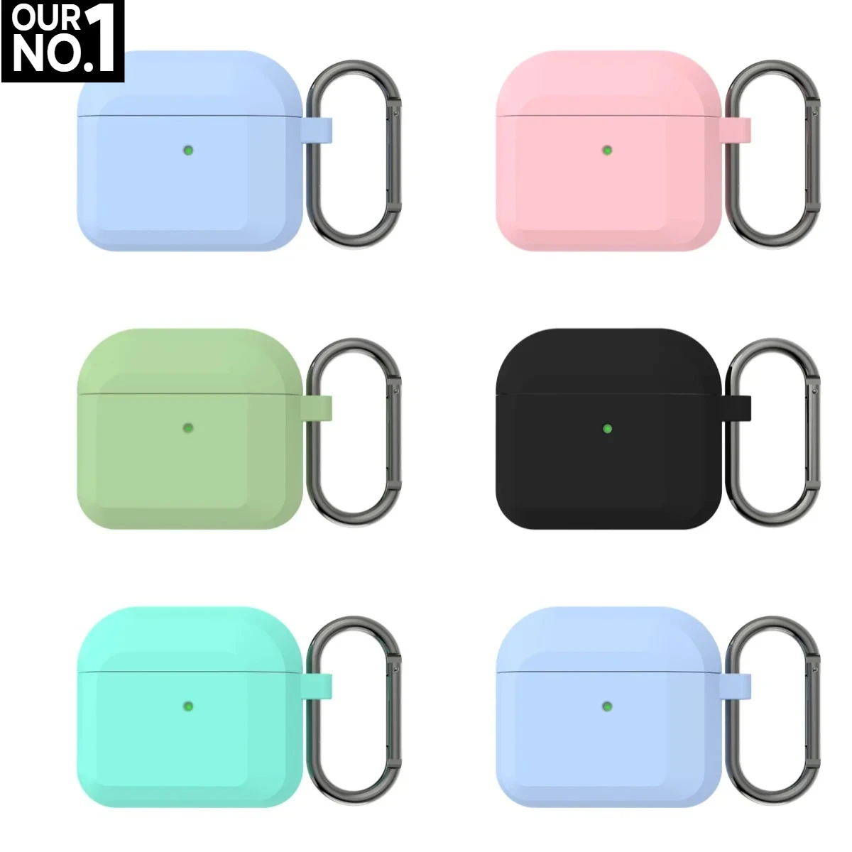 Custodie per auricolari in silicone morbido per Airpods Pro 2 Custodia per cuffie Custodia protettiva per Apple Airpods 4/3 Airpod Cover