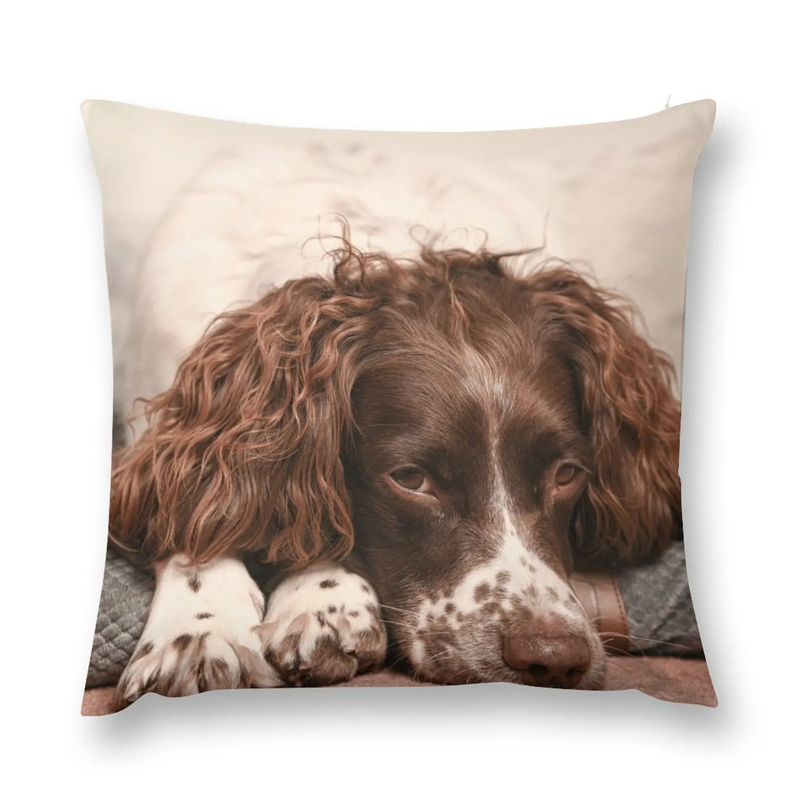 

English springer spaniel Throw Pillow Cusions Cover Plaid Sofa Decorative Sofa Cushion Sofa Pillow Cover