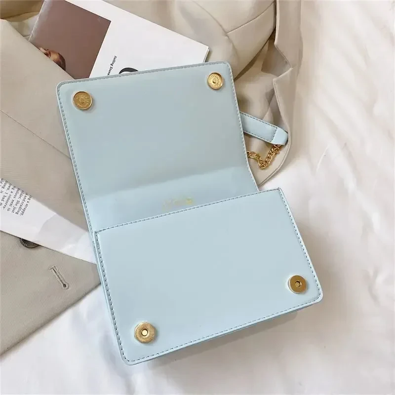 2024 New Women\'s Bag Chain Bag Women\'s Quality Single Shoulder Crossbody Underarm Bag Candy Color Fashion Small Square Bag