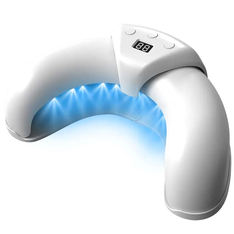 Sensor automático portátil UV LED lâmpada de unhas comprimento de onda duplo contas LED lâmpada de cura para unhas de gel