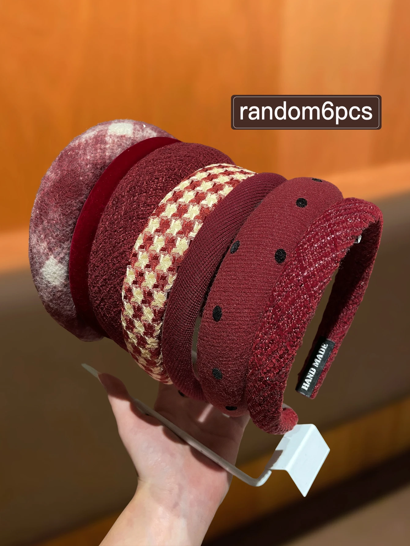 6 قطعة أربطة شعر عصرية عشوائية للنساء أنماط متعددة الاستخدامات لطيفة لتقويم العمر مناسبة للاستخدام اليومي توصية هدية مثالية #2