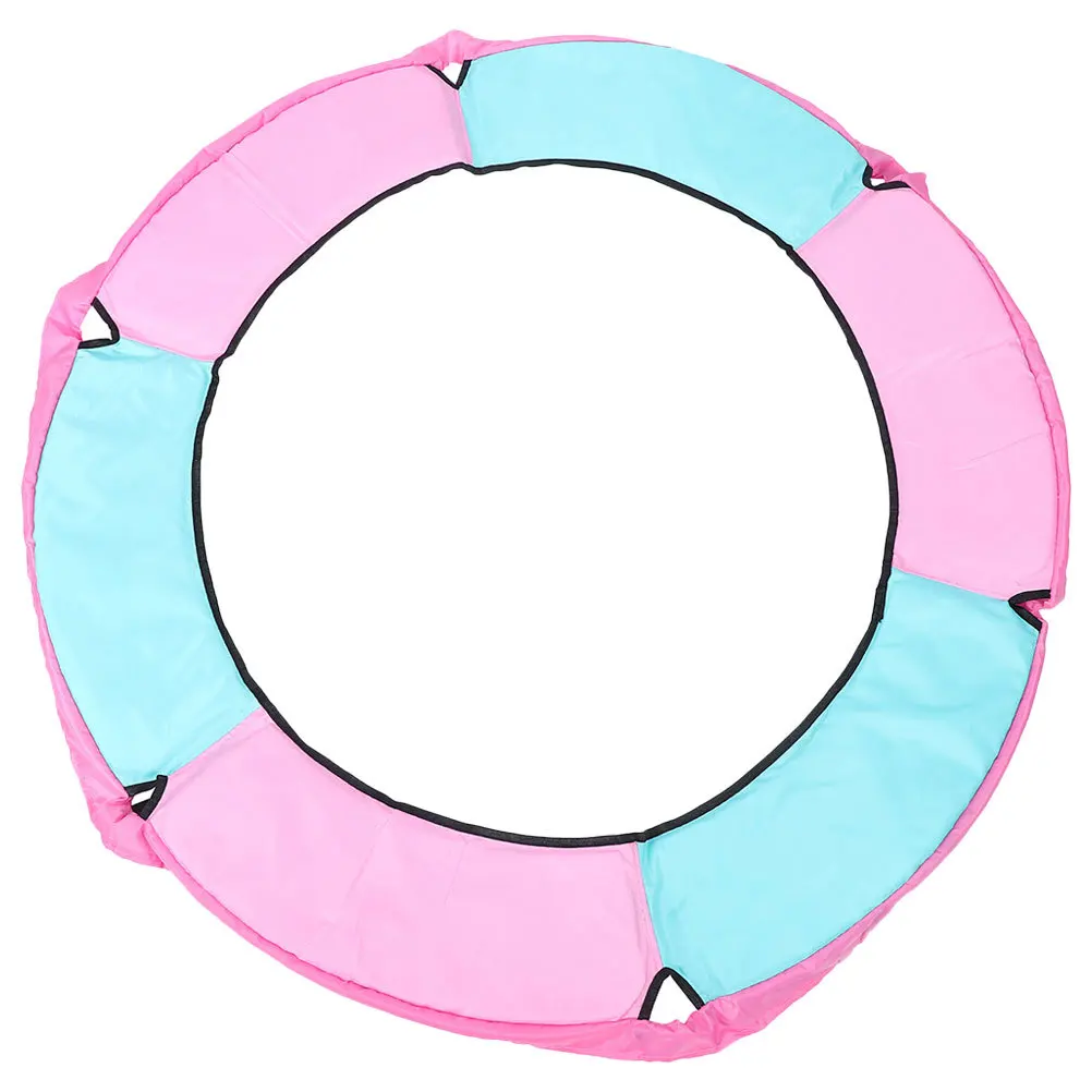 

1.4m Trampoline Cover Protector Easy Installation Elastic Ropes Fixing Straps Complete Injury Protection Home Use