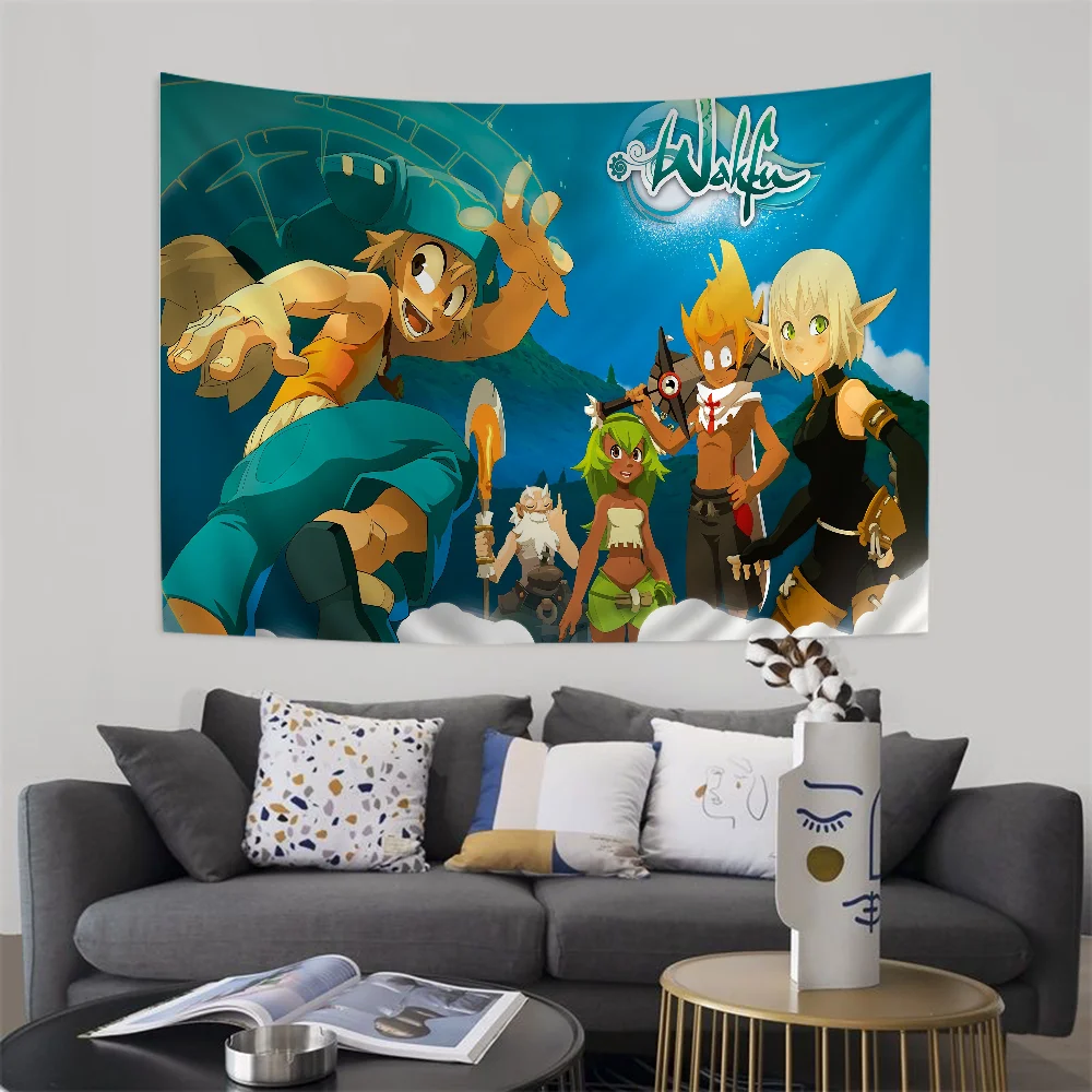 حصيرة أرضية نسيج WAKFU ، غرفة غسيل مانعة للإنزلاق ، سجادة شرفة ، غرفة معيشة الأطفال ، ديكور منزلي