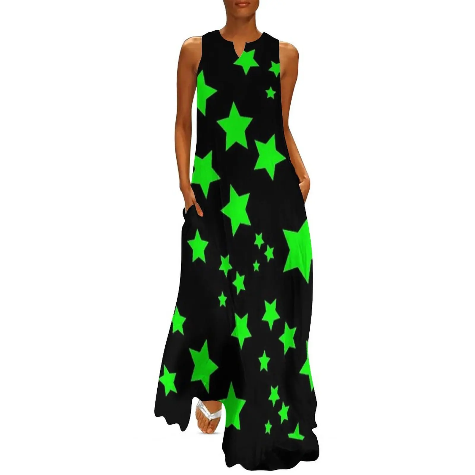 

Green Starry Space Long Dress luxury dresses wedding guest dress 2025 african dresses for woman dresses for women