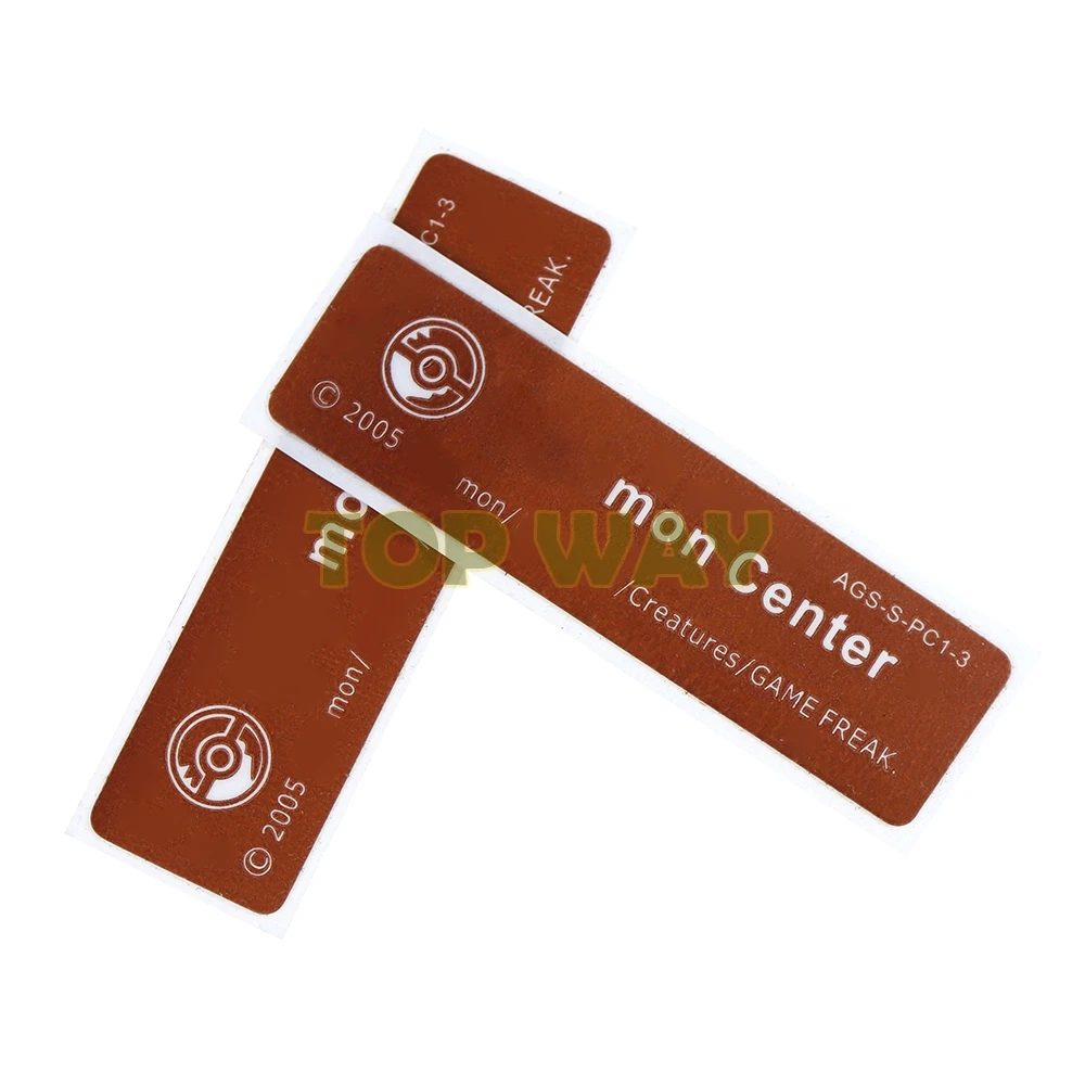 20 sztuk dla GameBoy konsola etykieta bateria naklejka na pokrywę dla GBA GBC GBP GBA SP konsola bateria uniwersalna pokrywa tylna naklejka