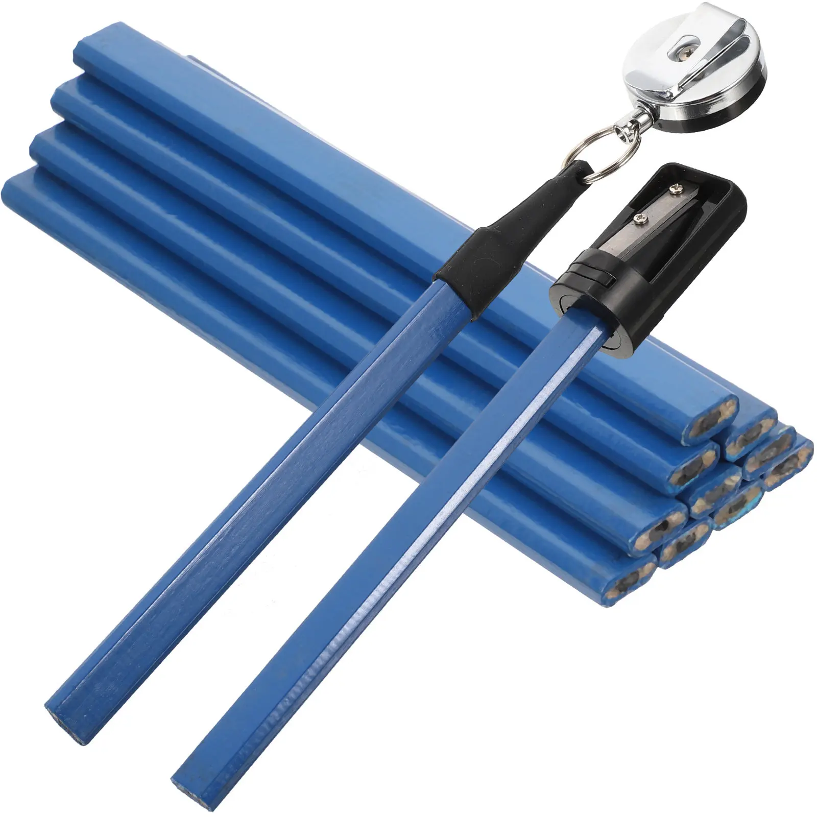 1 set 1 Set Woodworking Pencils Kit Adjustable Carpenter Pencil Sharpener For Deep Hole Marking Construction Engineering Tools