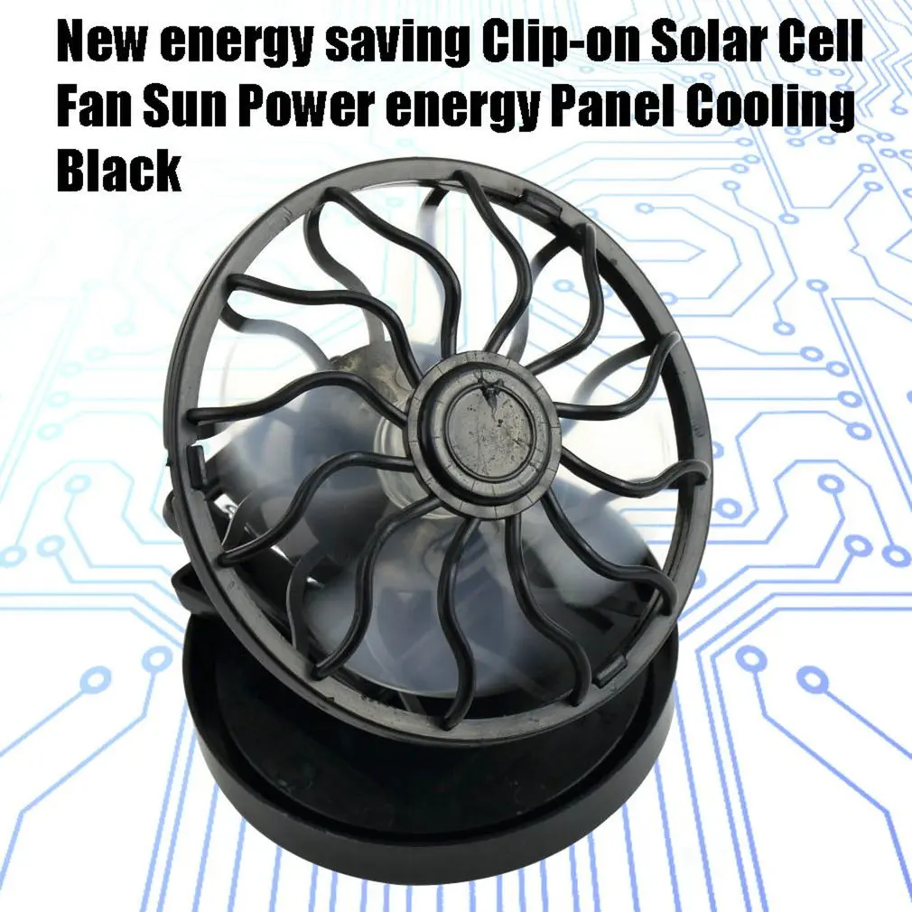 

Solar Sun Clip-on Solar Power Cell Fan Sun Energy Panel Cool Summer For Camping Hiking Fishing Outdoors MINI Sun Powered Fan