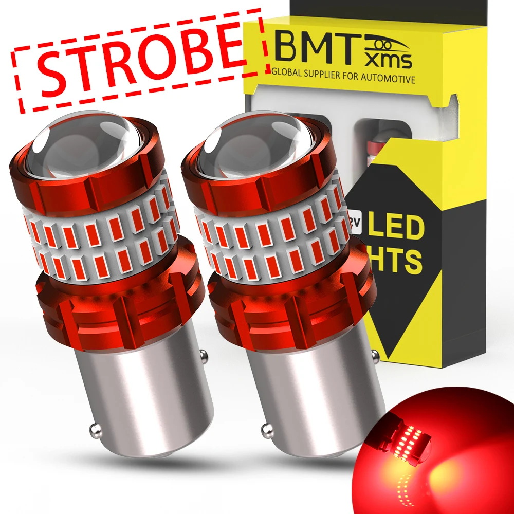 

BMTxms 1157 P21/5 Вт светодиодная стробоскопическая вспышка красного света 1156 BA15S P21W 7443 W21/5 Вт светодиодная стоп-сигнал для Opel Jeep Dacia Ford Suzuki