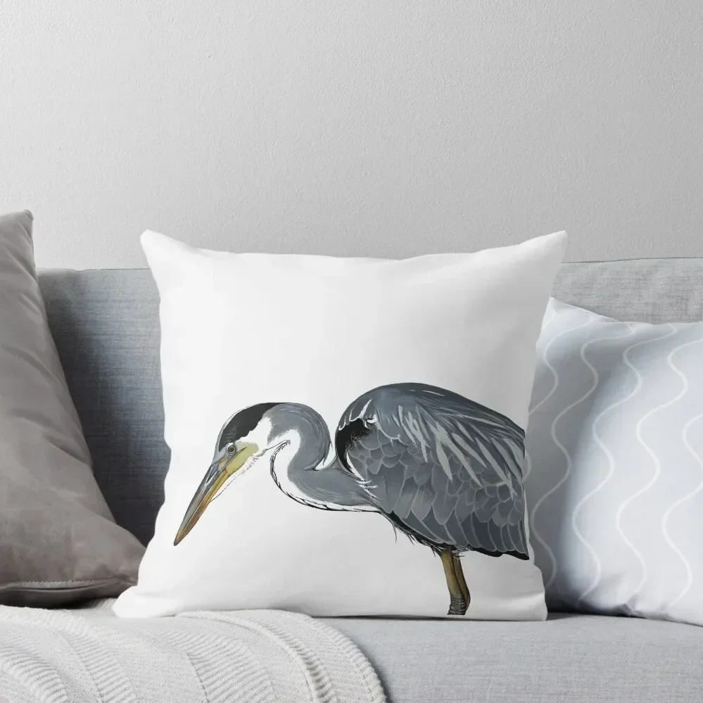 

Grey heron Throw Pillow Christmas Pillow Cases ornamental pillows for living room Christmas Pillowcase Pillowcase Cushion pillow
