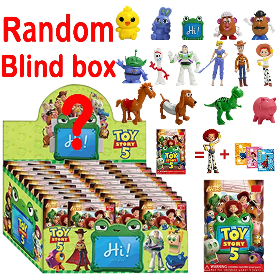 Set de 24 Cajas Sorpresa de Juguetes de Anime Toy Story, Figuras de PVC de Woody y Buzz Lightyear, Juguetes Misteriosos, Decorativos, Regalos Navideños