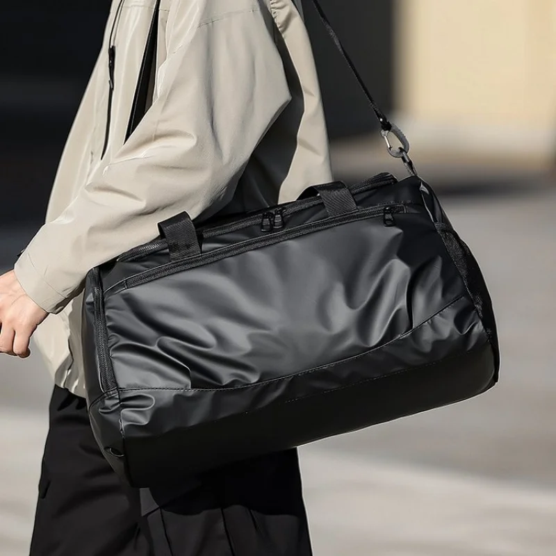 Large Expanding Travel Bag Waterproof Oxford Fitness Sport Gym Bag Weekender Travelling Carry-on Bag