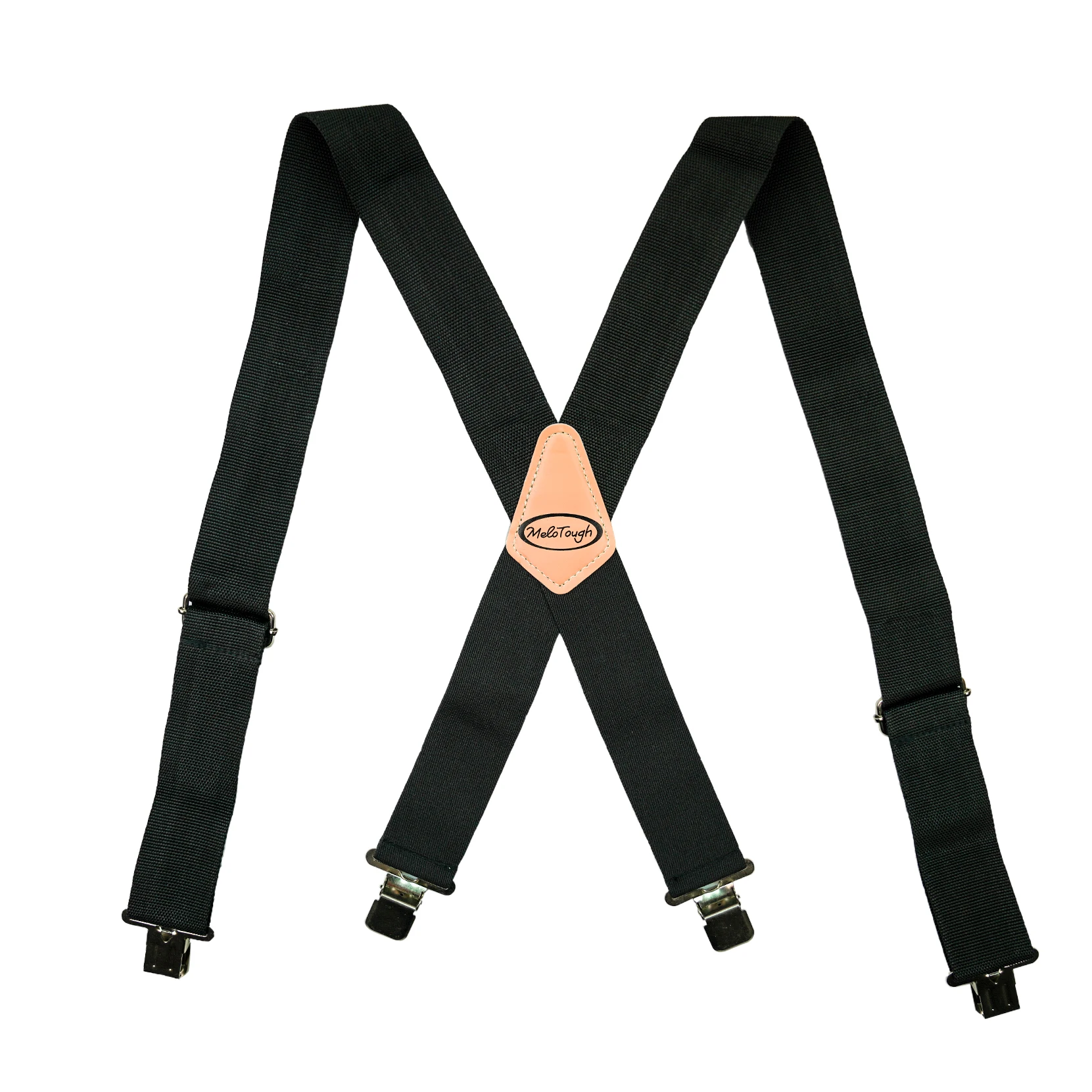 Melo Tough Men 'S อุตสาหกรรม Suspenders ยืดหยุ่นบางส่วน Trading House Suspenders 2นิ้วกว้างเข็มขัด Suspenders