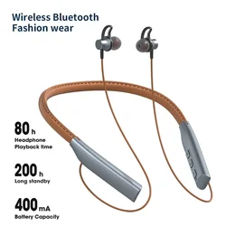 Bluetooth-Kopfhörer Sport drahtlose Kopfhörer Hals Nacken bügel Kopfhörer mit Mikrofon Bluetooth-Kopfhörer magnetisches Headset Bass